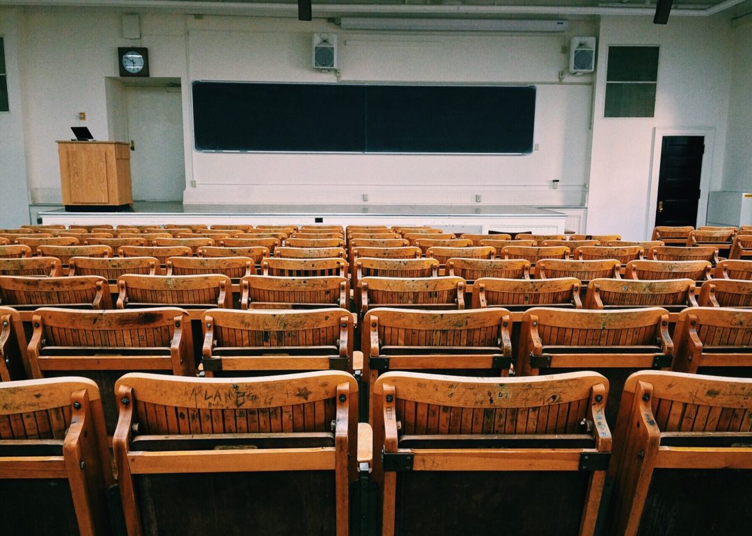 Microsoft Office courses Gloucestershire - Auditorium Benches with blackboard