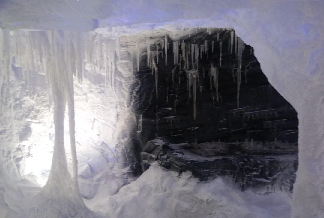 Snow cave set at Snow Business