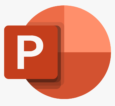 Inserting text boxes in PowerPoint: PowerPoint icon