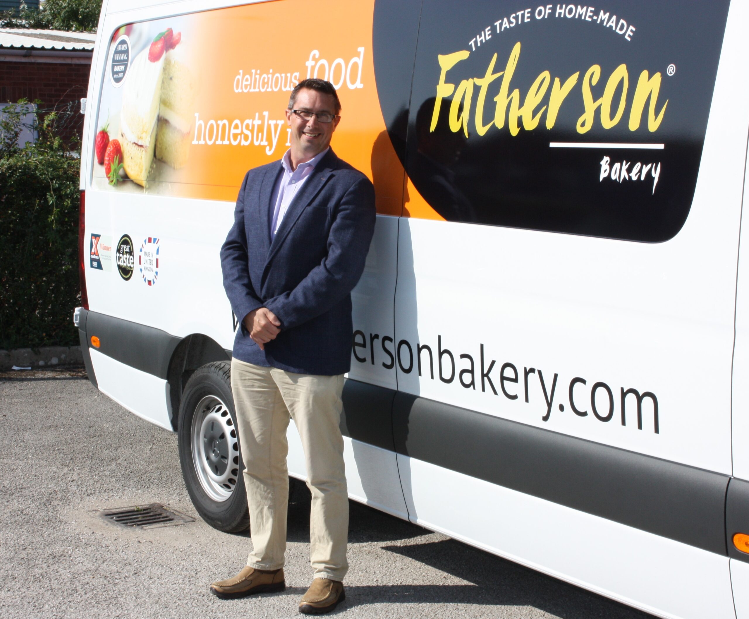 Next to the van Fatherson Bakery Testimonial: next to van image