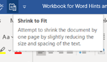 6 MS Office shortcuts: shrink to fit in Word