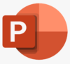 Inserting shapes in PowerPoint: PowerPoint icon