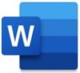 Footnotes in Word: Word icon
