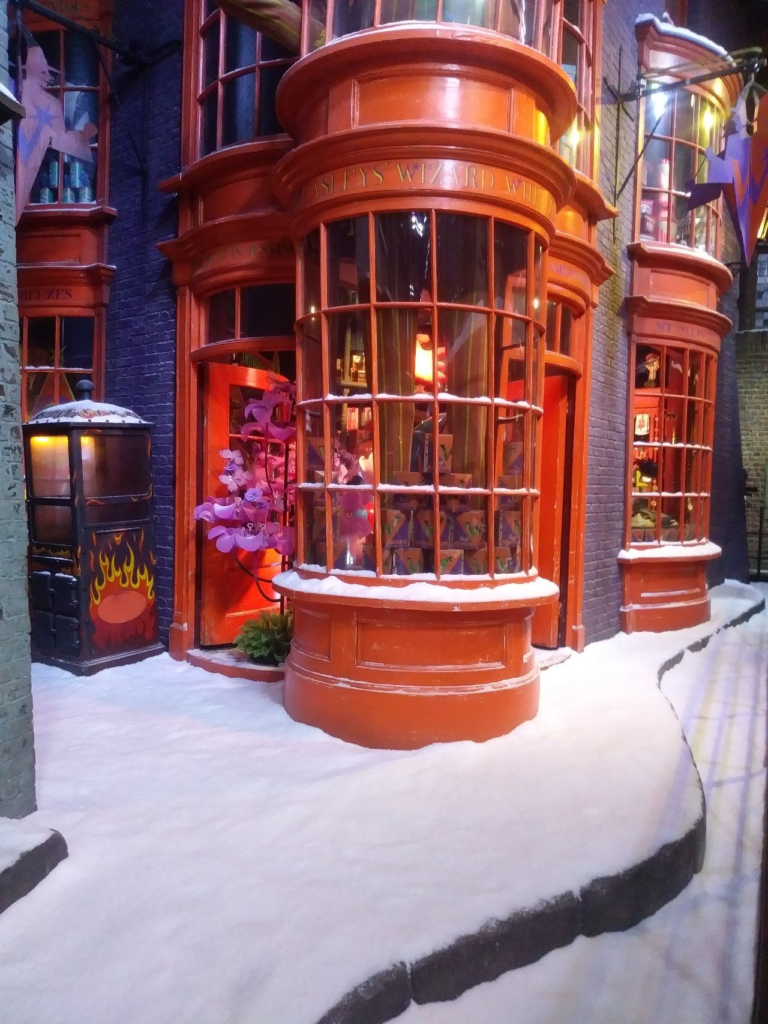 Snow Business Snow Scene at Harry Potter World
