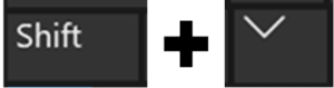 Word navigation shortcuts part 3: Shift+down arrow keyboard shortcut