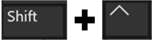 Word navigation shortcuts part 3: Shift+up arrow keyboard shortcut