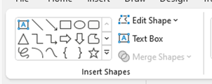 Inserting Shapes in PowerPoint: using the Shape Format Tab