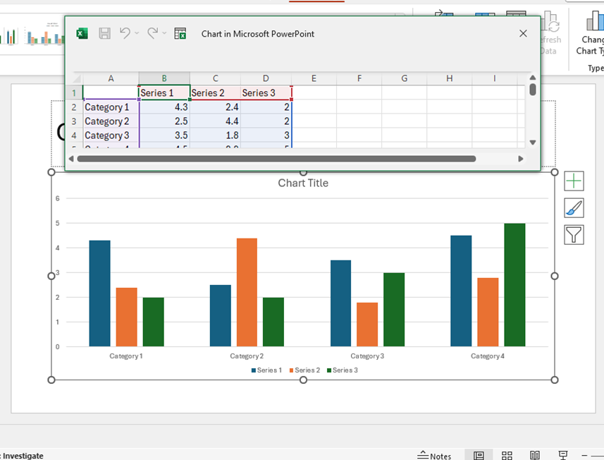 Inserting Charts in PowerPoint second way image 3