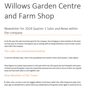 Styles and Document Formatting in Word: screenshot of Word document with document formatting applied